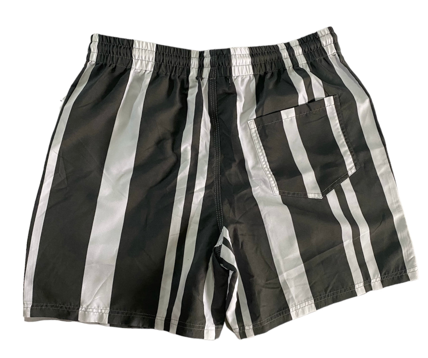 SHORT RAYAS BLANCO Y GRIS
