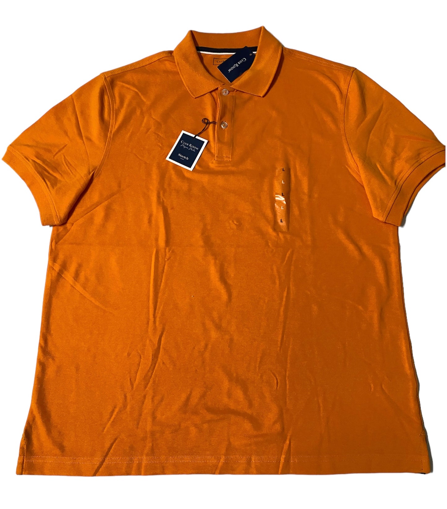CAMISETA POLO NARANJA "CLUB ROOM"