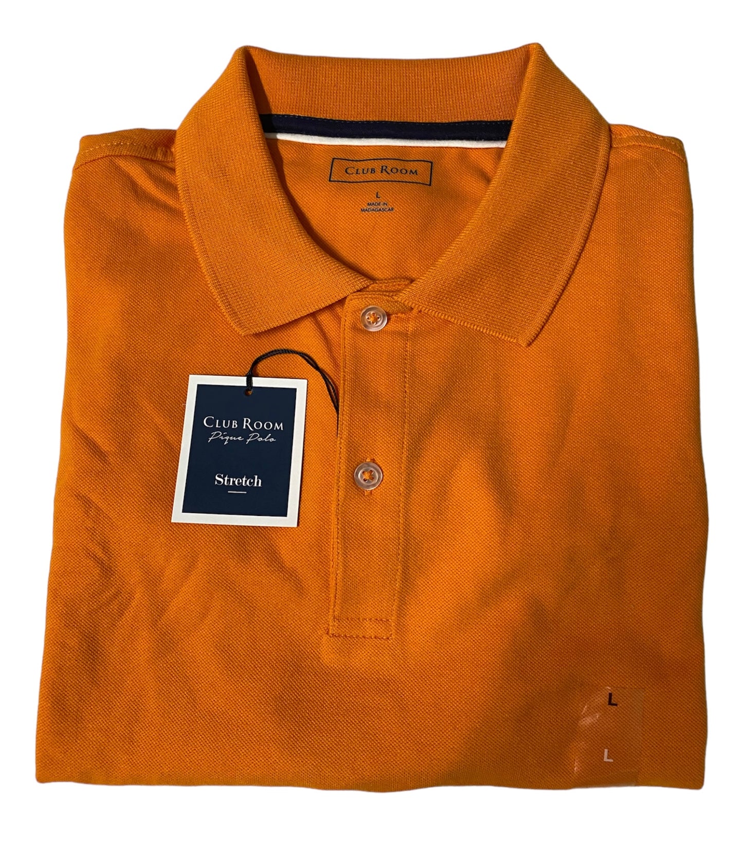 CAMISETA POLO NARANJA "CLUB ROOM"