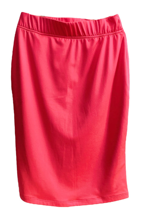 FALDA ENTUBADA MEDIA PIERNA LYCRA FUSCIA NEON